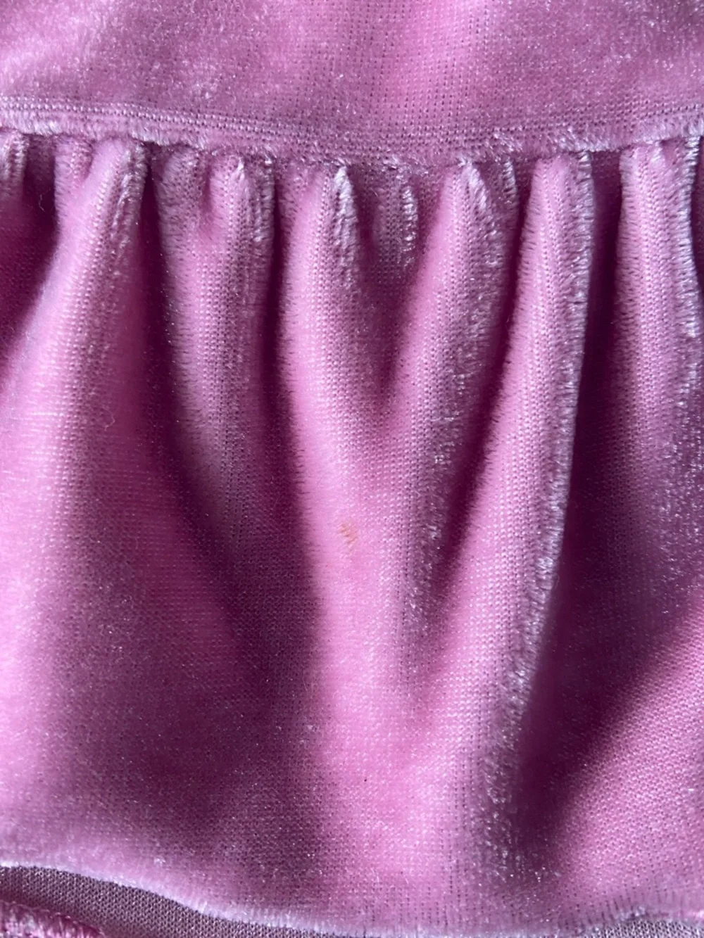 Pink Velvet Feel Bow-Front Kids Dress